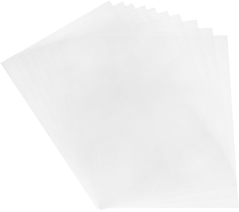 sourcing map 10 Pcs Shrink Plastic Sheets, 8x12 Inch Shrink Films Paper Heat Shrink Art Paper for Making Earrings, Necklace, Keychains DIY Crafts, Transparent