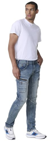 Koroshi Jeans Workwear Regular Fit Hombre Denim Azul Claro, de Color Azul CL/Light Blue, Talla 34