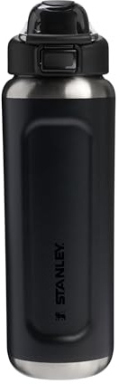 STANLEY Wellspring Bottle 0.7L - 12 Horas Fría - 40 Hours Helada - Sin BPA Botella Agua Acero Inoxidable - Apta Para Lavavajillas - Aislamiento Al Vacío - Black 2.0