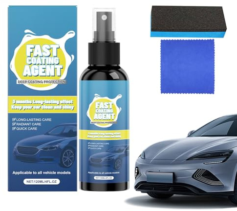 Spray Auto | 120ml Multifonctionnel - Spray De Revêtement Céramique Pour Voiture - Pour Polissage Nettoyage Rayures Extérieur Jante Pneu Marine Moto Camping-car