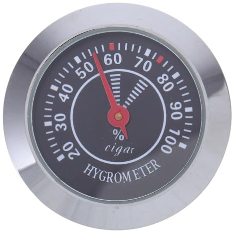 Black Analog Humidity Gauge for Cigar Box and Violin Case