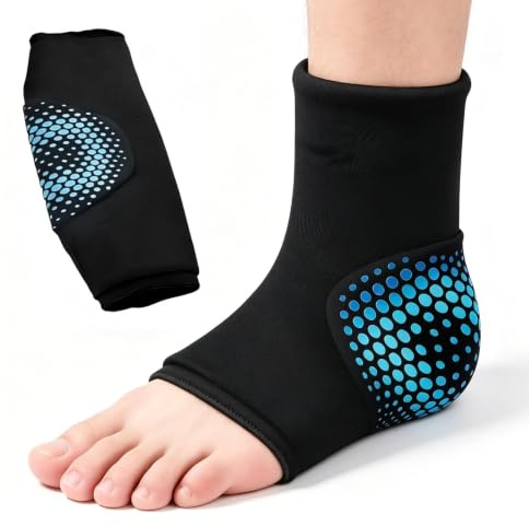 Kylmanschett fot fotled gel kylkuddar, kylmanschett fot, kylbandage fotled, smärtlindring, för köldpaket ankelförvaring vid plantar fasciit, svullnad gelipåse