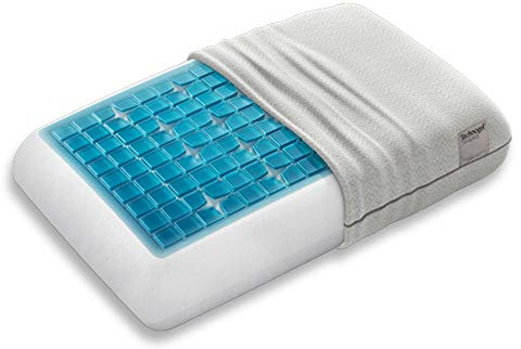 Technogel® Deluxe Almohada ortopédica para el Cuello, patentada, sin sustancias nocivas y certificada, Almohada Cervical de Gel para Dormir Boca Arriba y de Lado, Incluye Funda 66 x 40 x 14 cm