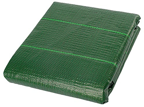 GardenersDream Extra Strong Weed Suppressant Cover - 125gsm Heavy Duty Porous Green Garden Membrane Fabric (1m x 10m)