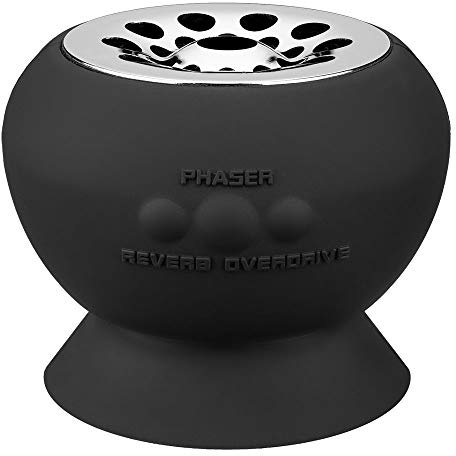 Fluid Audio Strum Buddy Heavy Metal Amplificador de guitarra portátil (6 vatios de potencia, batería recargable integrada, efectos: Clean, chorus, distortion, reverb), negro/plateado