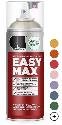 Cosmos Lac Spray de peinture mat, avec un pouvoir couvrant extra-dense, bombe pour bricolage, peinture acrylique, pastel Mocha