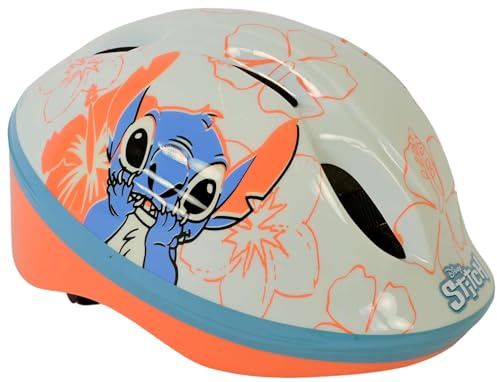 casco per bambini licenza stitch misura cm 52-56 regolabile