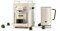 Sjöstrand Espressomaschine & Milchaufschäumer Bundle - kompatibel mit Nespresso, Edelstahlgehäuse, Skandinavisches Design (Matt Beige)