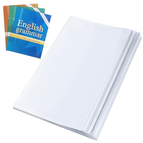 YHTCC 10 Pack A4 Clear Plastic Book Covers, Protective Book Sleeves