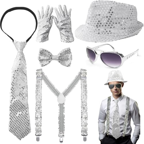 DONGZQAN Paillettes et accessoires pour homme pour costume