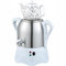 GXGSDM Türkische Teekanne (900 W), 1 l Keramik-Teekanne, Edelstahl-Teekanne, multifunktionale türkische Teekanne, mit Warmhaltefunktion, for Kaffee, Dufttee, türkischen Tee.(White)