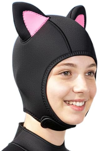 Gorro de Neopreno para Natación Cubrecabeza Térmico para Surf | Capucha para Deportes Acuáticos para Snorkel, Natación, Surf, Piragüismo, Kayak, Mujeres Adolescentes