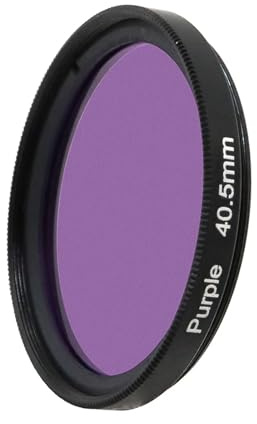 Filter färgfilter helt röd gul grön blå orange lila 40,5 mm linsfilter DSLR-kamerafilter (lila färg)