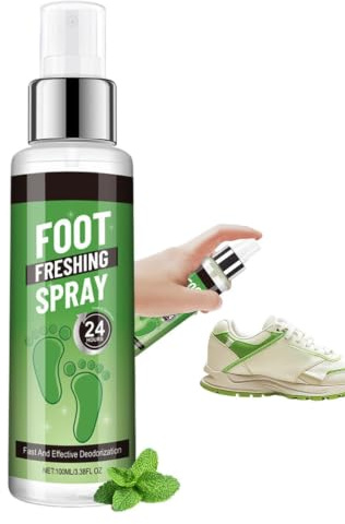 Fotspray mot fotsvamp Uppfriskande icke-klibbig portabel deodoriserande | Luktneutraliserande för Passar kvinnor och män för inomhus utomhus resor sneakers arbetskängor fotbollsgymvä