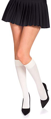 Romartex Women Girl Knee High Plain Socks 60 Denier, 30 Colours