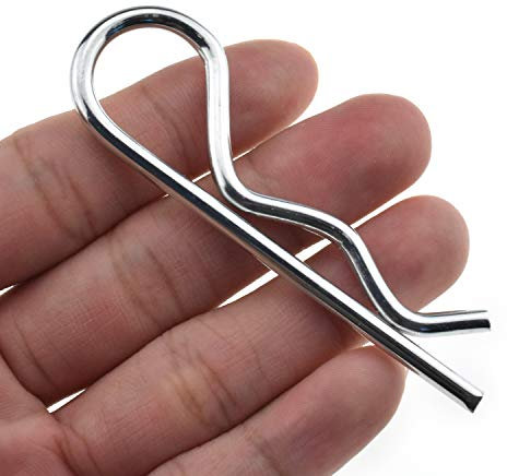 Hao Pro Confezione da 9 perni per gancio di traino, clip a molla, per rimorchio, forte tensione della molla, più spessa e robusta, per barra di traino, trattori, carrelli, camion, diametro del filo