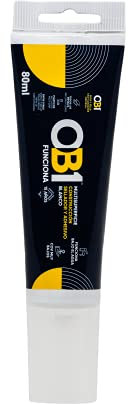 OB1 Multisuperficie Adhesivo SELLADOR BLANCO en Formato de 80 ML Con Aplicador incorporado y fácil de aplicar en espacios reducidos y funciona incluso bajo agua