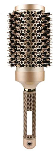 Voarge Round Barrel Hair Brush with Simulation Boar Bristle, with Natural Wild Boar Bristles for Hair Blow Drying, Styling, Curling, Straightening, 53mm Large, Round Barrel Hair Brush
