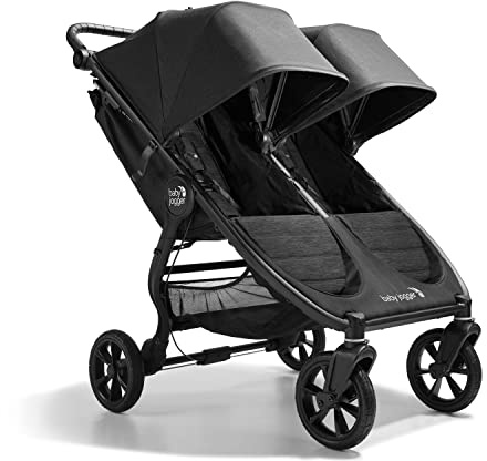 Baby Jogger City Mini GT2 Double All-Terrain Double Pushchair | Lightweight, Foldable Stroller | Opulent Black