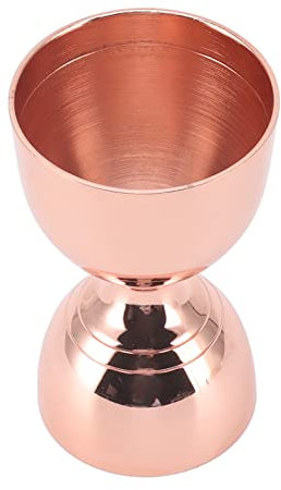 Jigger à Cocktail 30/60ml en Acier Inoxydable, Durable, Haute Précision, Mesure à Large Ouverture, Jigger pour Liqueur de Cocktail, Moins de Déchets (30/60 ml d'or rose)