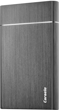 Caraele 500GB Portable External Hard Drive USB3.0 Mobile HDD Storage for PC, Mac, Desktop, Laptop, Mac, Chromebook, Xbox One, Xbox 360, PS4 (Black)