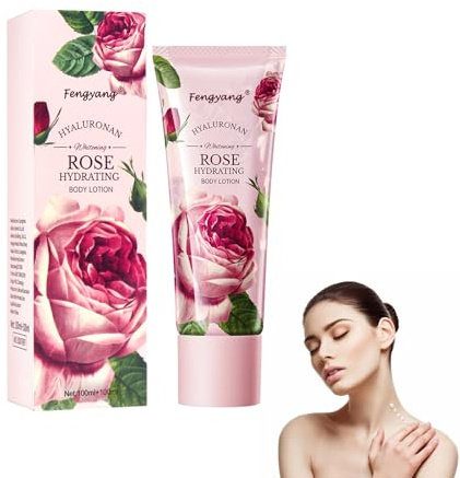 Fengyang® Feuchtigkeitsspendende Bodylotion, Pflegende Körperlotion, Körpermilch Behandlungslotion, Nicht Fettendes Körperpflegezubehör, Feuchtigkeitscreme für Den Glatten Körper (large, Rose)