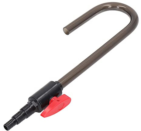 Automatic Aquarium Filler Tube, with Control Valve, Wall Mounted Fish Tank Refiller Tube for 3/8 1/2 3/4 Hose, Top Off Water Filler Tube, Premium Plastic Material, Easy to