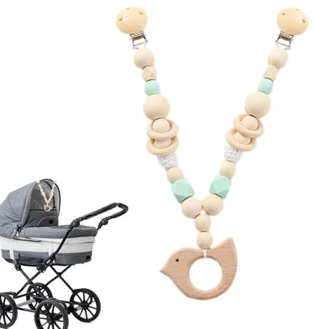 Maciun Stroller Toy - Chain Charm Toy for Pushchair Seat,Portable Pram Decoration Cute Animal Charm for Boys, Girls, Toddler, Kids Soothing