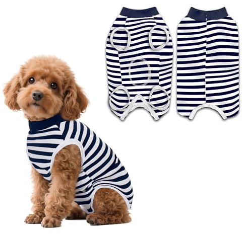 PawSailor Combinaison de récupération Chien Femelle Mâle Bleu Marine M