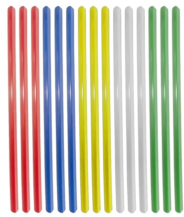 15pcs Binding Bars Slide Grips,Plastic Slide Binders,5 Colors Spine Bars,Multi-Colored Sliding Paper Binder,for Home School Office Document Classification