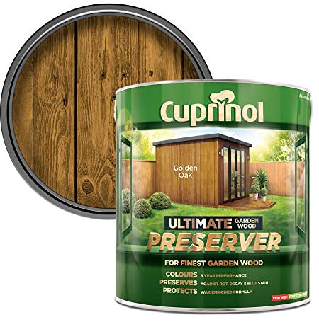 Cuprinol CUPGWPREGO4L 4L Ultimate Garden Wood Preserver - Golden Oak
