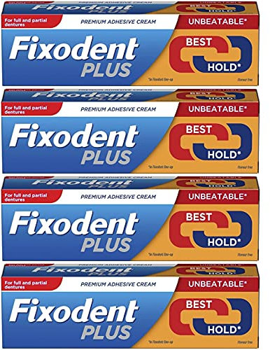 Fixodent Denture Adhesive Cream Dual Power 40g **4 PACK DEAL**