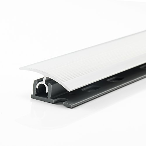 Ubergangprofil klicka 34 mm 90 cm bärtjocklek 7 till 15 mm aluminiumprofil basprofil silver