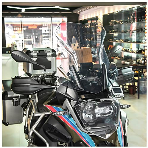Motorcycle Large Windshield Windscreen Wind Screen Deflector Protector Fairing for B.M.W R1200GS LC 2013-2018 R 1200 GS ADV 2014-2018 R1250GS 2018-2022 R 1250 GS Adventure 2018-2023 (Clear)