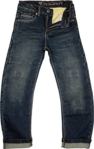 Modeka Alexius Kinder Motorrad Textilhose, blau, 140