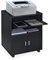 Relaxdays Rollcontainer Büro, mit 2 Fächern & Tastaturauszug, Druckertisch mit Rollen, HxBxT: 74 x 60 x 48 cm, schwarz
