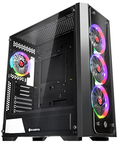 Raijintek PONOS TG4 E-ATX, EEB, Gabinete PC, Caja Ordenador Gaming, Carcasa PC, Torre Gaming, Caja PC Pared Transparente, Ordenador Torre, Chasis PC