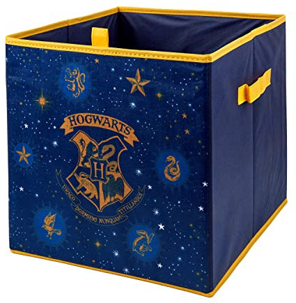 HOX Harry Potter Faltbare Aufbewahrungsboxen mit Griffen, Haltbarkeit und hochwertiger Stoff, zusammenklappbare Truhe/Würfel, kompatible Ikea-Kallax-Möbel, perfekt für Organizer, Kinderzimmer und