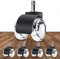 WOLAFOO Bürostuhl Rollen, Rollen für Bürostühle 11mm x 22mm, 360 Grad Drehbar Kratzfeste Hartbodenrollen, Schreibtischstuhl Rollen für Hartböden, Parkett, Teppich, Laminat und Fliesen(5er Set)
