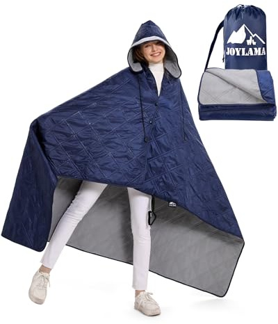 JOYLAMA Outdoor Camping Blanket, Fleece Waterproof Stadium Blanket with Protable Bag, Lightweight for Cold Weather, Sports, Pet, Beach, Picnic, Stadium, Travel, Car, 79 * 54inch