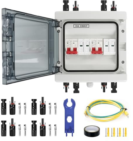 Überspannungsschutz PV, Überspannungsschutz PV Anlage, Blitzschutz PV, DC überspannungsschutz PV 1000V/40A, PV Anschlusskasten 2 in 2 out, Solar Anschlusskasten,Trennschalter Solar IP65 Wasserdicht