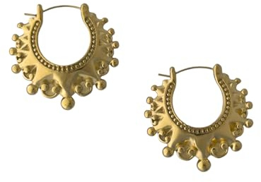 35mm round creole earrings 35mm by 35mm (Gold)