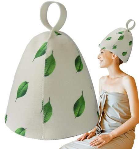 Celuicion Cappello sauna, cappello sauna per donne | Tesoro addensato per doccia | per la doccia a vapore da bagno con cappello da sauna in feltro confortevole per donne per la doccia