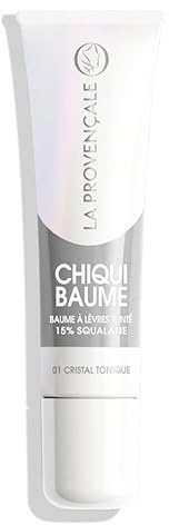 La Provençale Bio - Chiqui Baume à Lèvres - Booste l'Hydratation & l'Éclat - Teinte : Cristal Tonique (01)