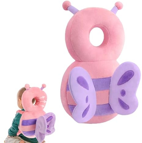 TAGMEIU Baby Head Protector Backpack, Plush Butterfly (Butterfly)
