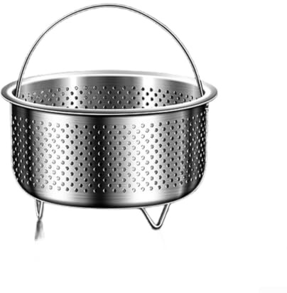 Honseadek Panier vapeur en acier inoxydable, insert de cuisson polyvalent pour une circulation homogène de la vapeur, compatible avec diverses casseroles et cuisinières électriques (A)