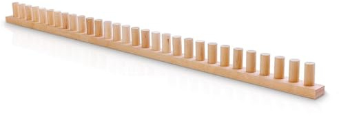 Kit de manta de hilo grueso de madera, marco de madera ajustable para mantas de punto grueso, telar plegable a mano, no requiere agujas