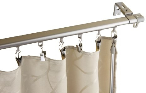Rod Desyne CT004884-15 Baton Draw Adjustable Track for Windows, 48 to 84-Inch, Silver