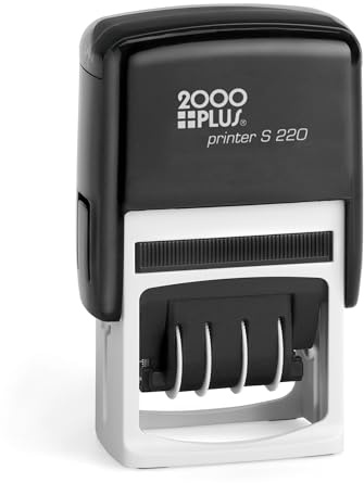 2000PLUS COSCO Economy Dater, Self-Inking, Rectangular, Black