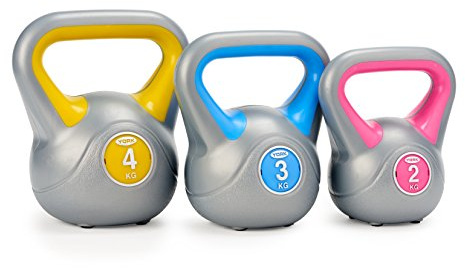 York Fitness 2, 3 and 4 kg Vinyl Kettlebell Weight Set